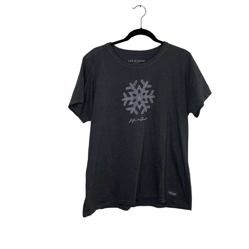 Life Id Good Crusher Tee Snowflake Graphic Short Sleeve Tee Size XL